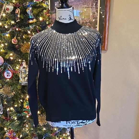 Oliver.o Sweaters - NWT Oliver.o Through Anthropologie Sequin Sweater
